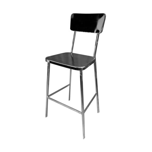 Bob Chrome Barstool Silver