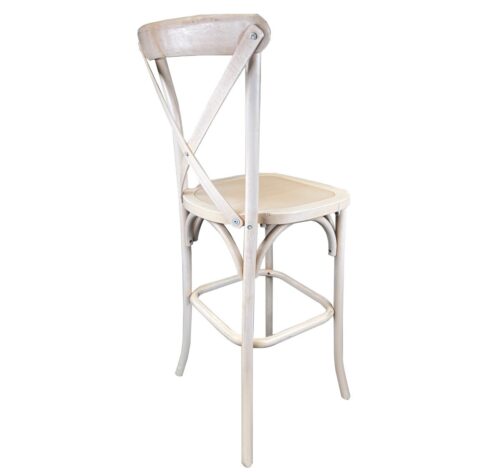 Coco Cross-Back Barstool White-Wash