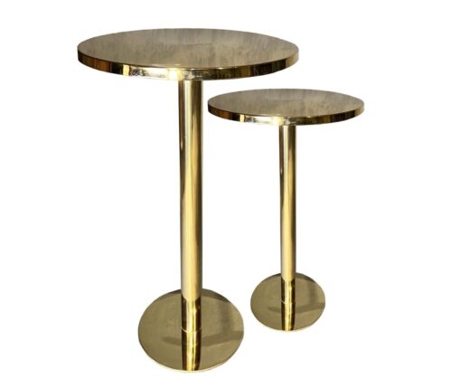 T-067 | Cocktail Chrome Table Gold