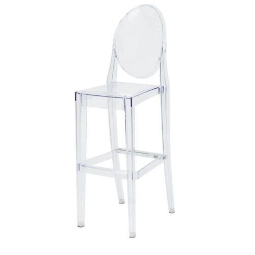 Ghost Barstool With Back