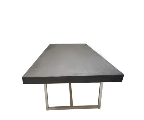 T-059 | Wrap Rectangular Table with Crossed Metal Legs