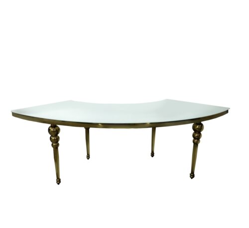 T-069 | Serpentine Chrome Table Gold