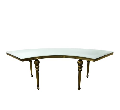 T-069 | Serpentine Chrome Table Gold