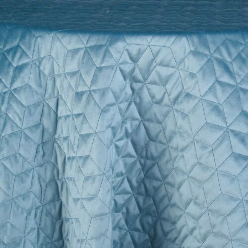 Quilted Velvet Honeycomb Ocean