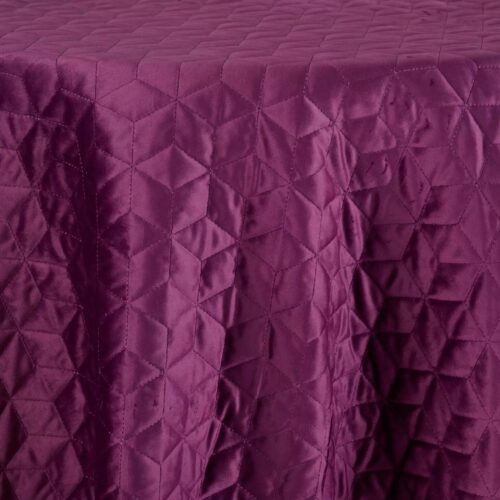 Quilted Velvet Honeycomb Plum