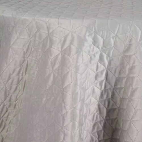 Quilted Velvet Honeycomb Silver