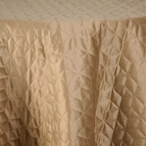 Quilted Velvet Honeycomb Taupe