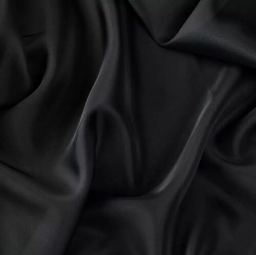 Voile Plain Black