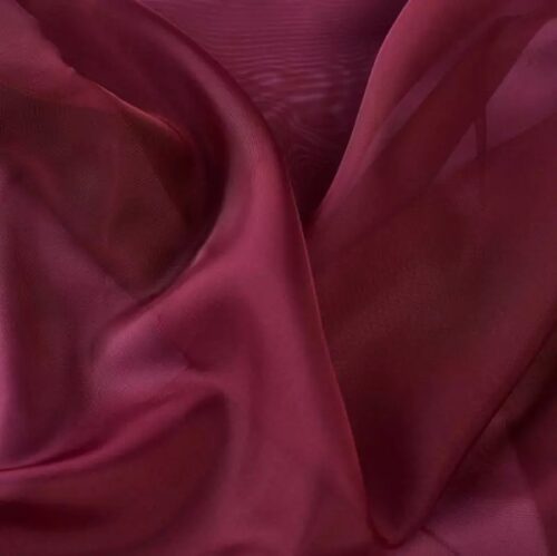 Voile Plain Burgundy