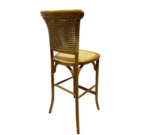 Coco Wicker Barstool Walnut