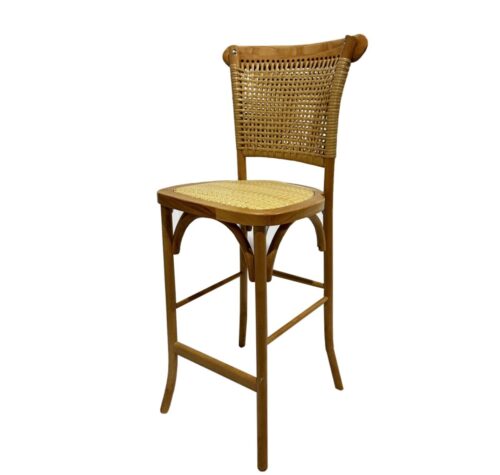 Coco Wicker Barstool Walnut