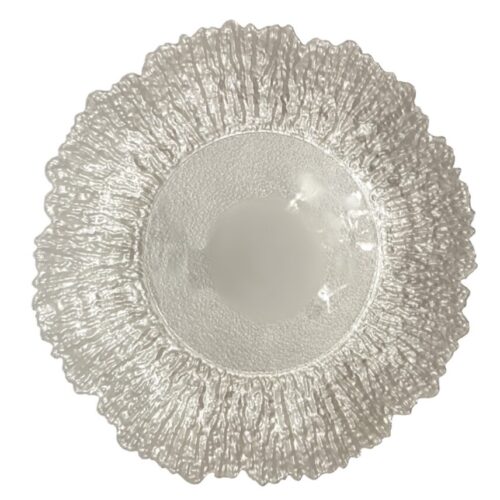 C-029 Charger Plate Clear-Silver