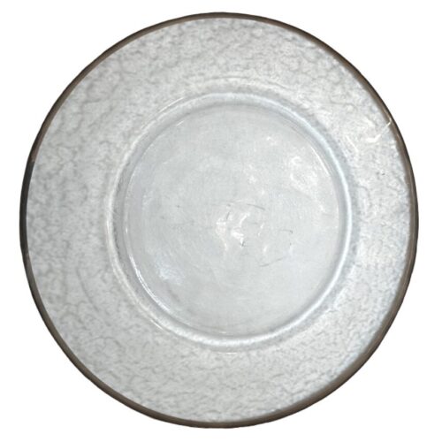 C-023 Charger Plate Clear-Silver