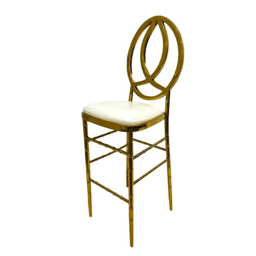 Infinity Chrome Barstool Gold