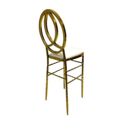 Infinity Chrome Barstool Gold