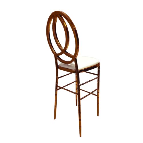 Infinity Chrome Barstool Rose-Gold