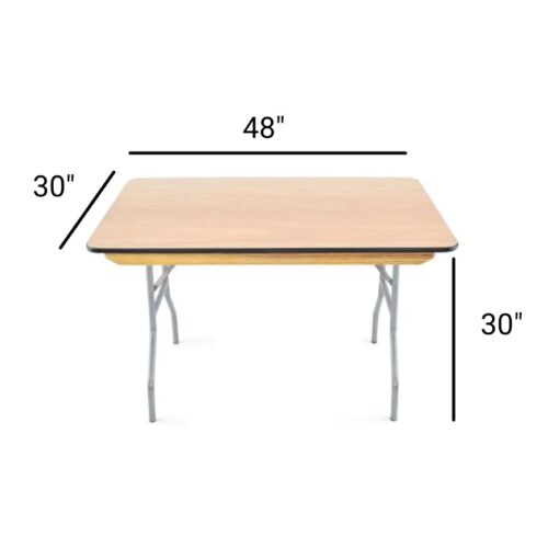 T-015 | Rectangular Folding Table 4' x 30