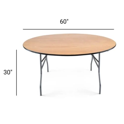 T-005 | Round Folding Table 60″