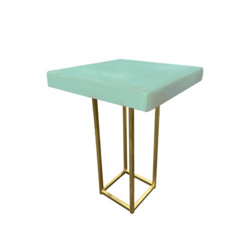 T-062 | Wrap High Square Table with Metal Square Base