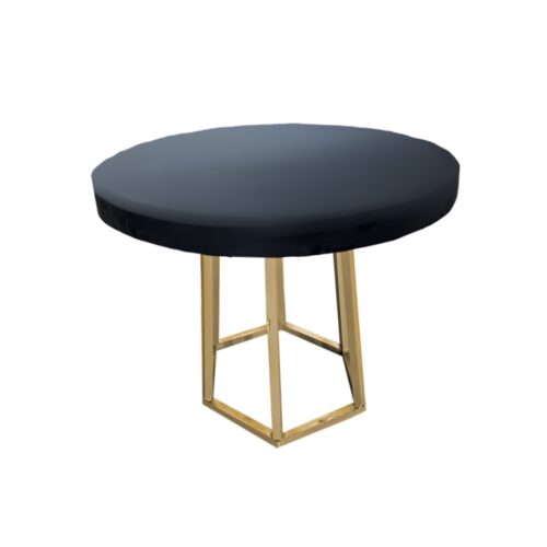 T-063 | Wrap Round Coffee Table with Hexagonal Metal Base