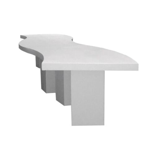 T-058 | Wrap Serpentine Table with Square Legs