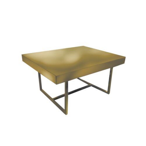 T-061 | Wrap Square Coffee Table with Metal Base